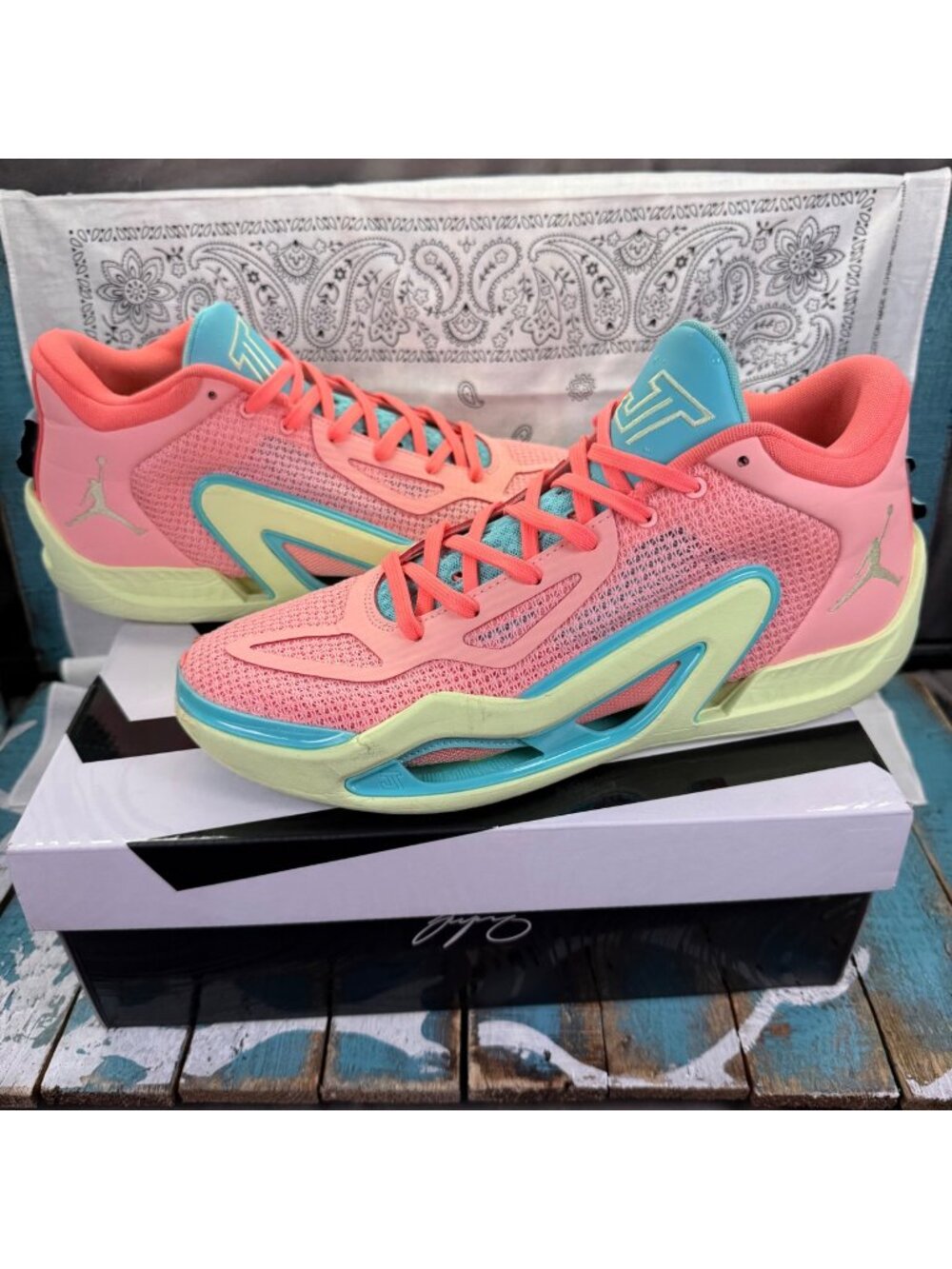 Nike Air Jordan Tatum 1 DV6208-600 Pink Lemonade Basketball Sneakers Mens  11.5